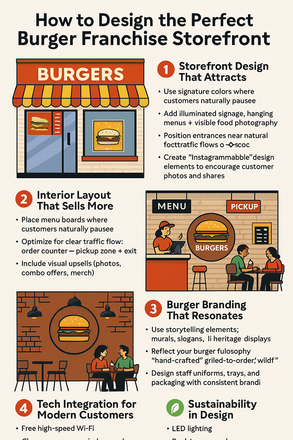 How to Design the Perfect Burger Franchise Storefront