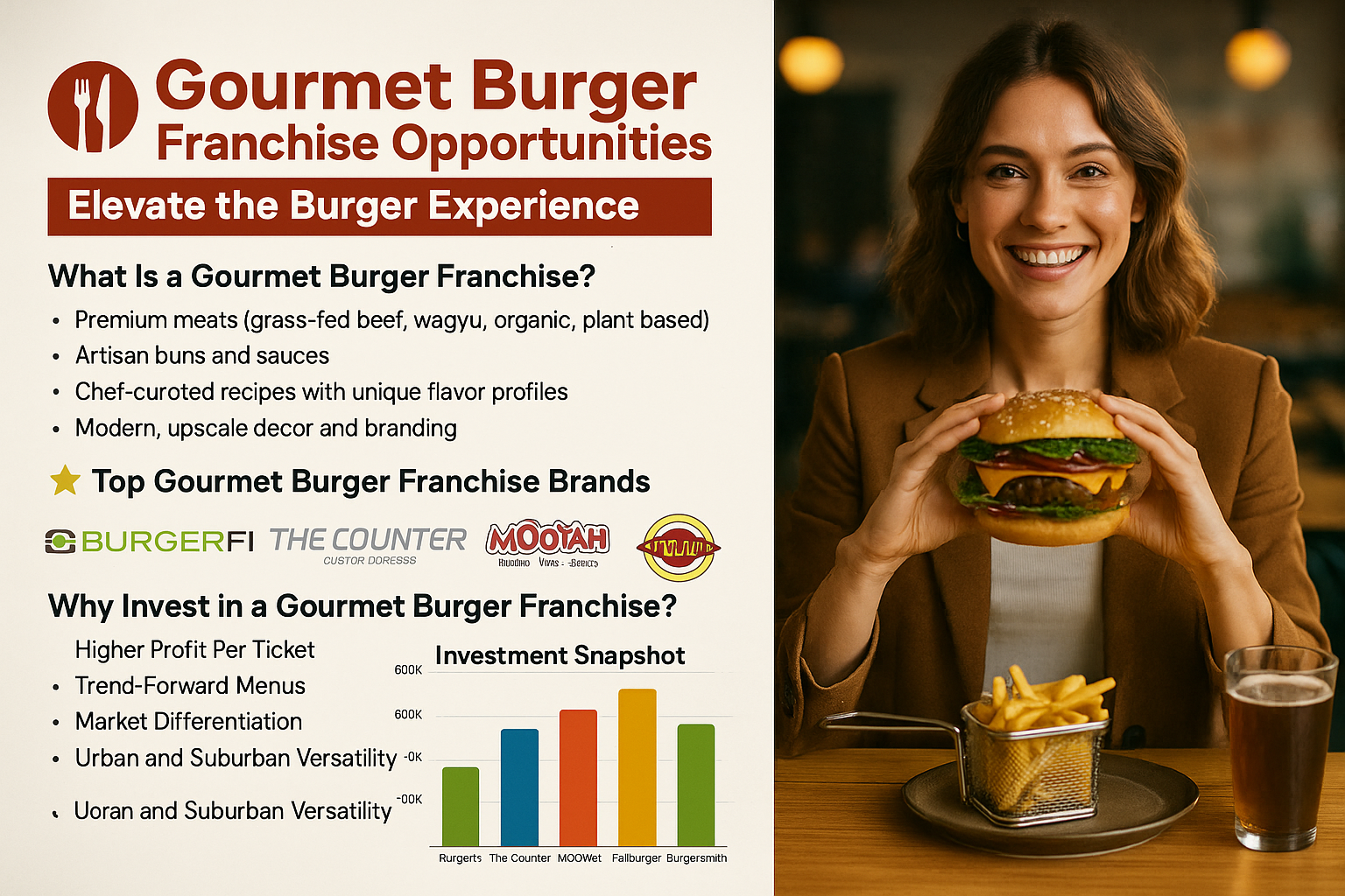 🍽️ Gourmet Burger Franchise Opportunities: Elevate the Burger Experience