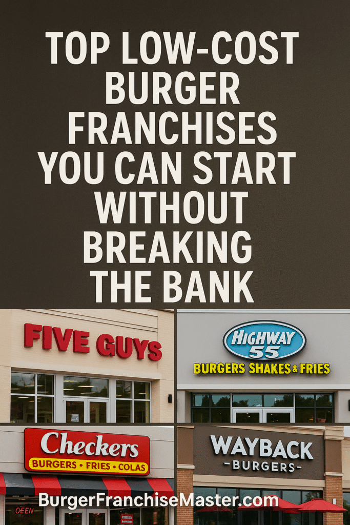 Top Low-Cost Burger Franchises You Can Start Without Breaking the Bank