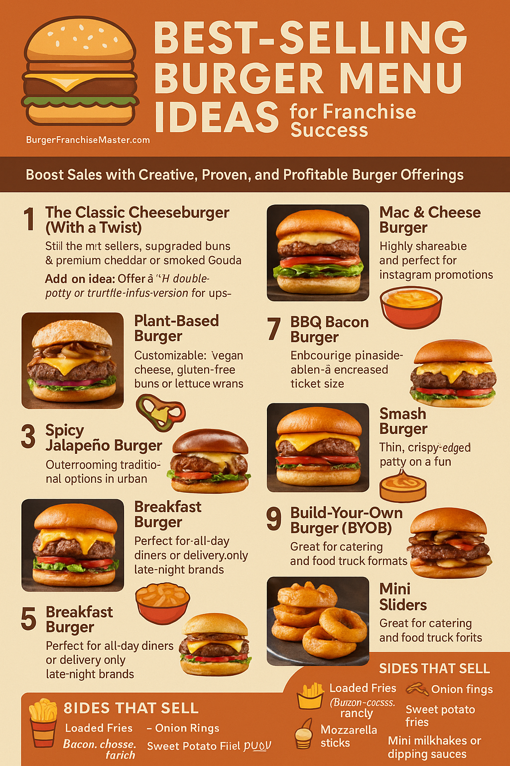 🍔 Best-Selling Burger Menu Ideas for Franchise Success