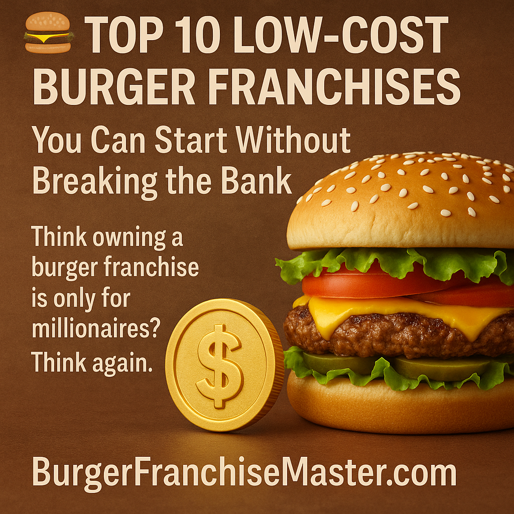 🍔 Top 10 Low-Cost Burger Franchises You Can Start Without Breaking the Bank