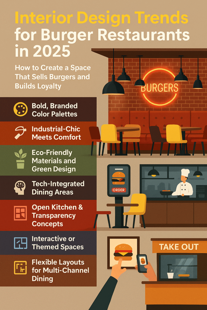 Interior Design Trends for Burger Restaurants in 2025